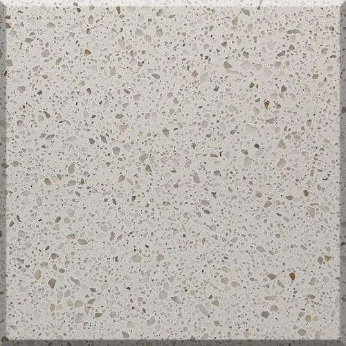 Quarzsteinplatte - 5009 Bianco Pro - OKITE - für Küche / weiß / beige