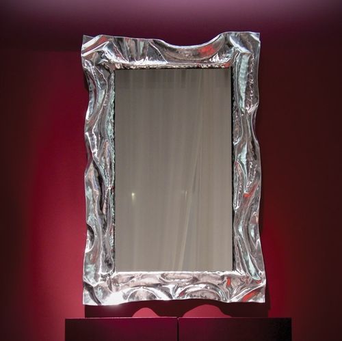 Wandmontierter Spiegel - SETA CM. 120 X 100 - marco mazzei - modern / rechteckig / Metall