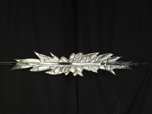 Wandmontierter Spiegel - FEUILLE - marco mazzei - modern / Metall / horizontal