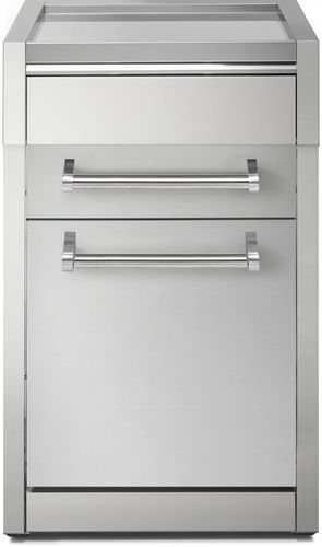 Unabhängiges Küchenelement - GENESI 45 - STEEL - freistehend / mit Schublade