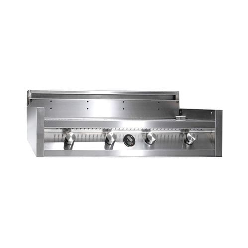 Gas-Gartengrill - GREEN TOP 90 - STEEL - festinstalliert / Einbau / Gusseisen