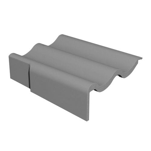 Verfalzt-Dachziegel - CLOAK VERGE - Marley - Kehl / Beton / grau