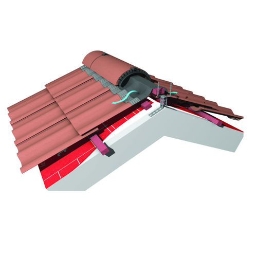 Aluminium-Dachsystem - UNIVERSAL RIDGEFAST - Marley - Metallprofil / für Gewerbegebrauch