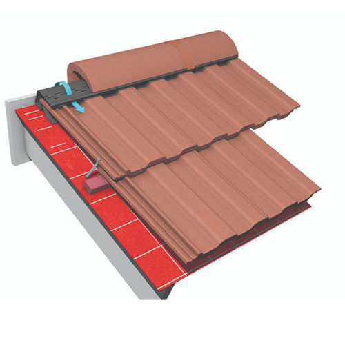 Gebogenes Dachsystem - VENTILATED DRY RIDGE - Marley - Metallprofil / für Gewerbegebrauch