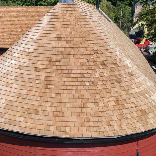 Holzschindel - WESTERN RED CEDAR - Marley - hochbeständig / für Dach / für Fassadenverkleidung