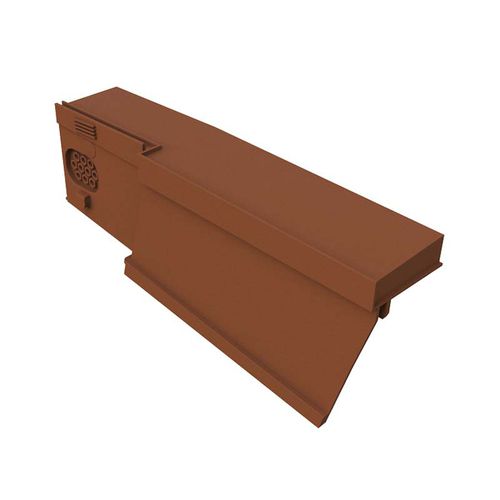 Verfalzt-Dachziegel - ASHMORE DRY VERGE - Marley - Ortgang / Thermoplast / braun