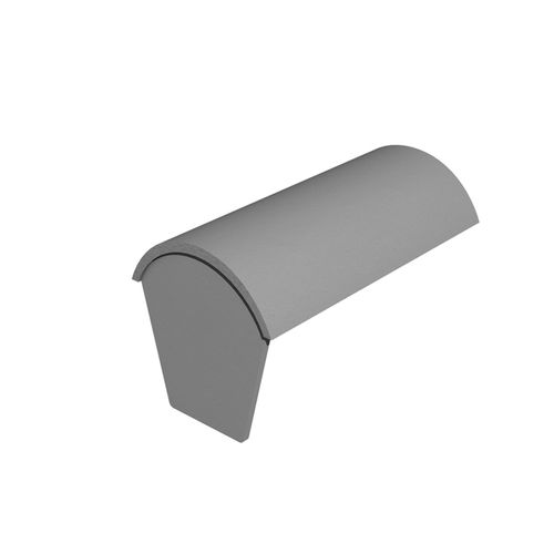 First-Dachziegel - SEGMENTAL STOP END - Marley - Beton / rot / Schieferoptik