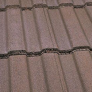 Verfalzt-Dachziegel - LUDLOW MAJOR - Marley - Beton / Großformat / rot