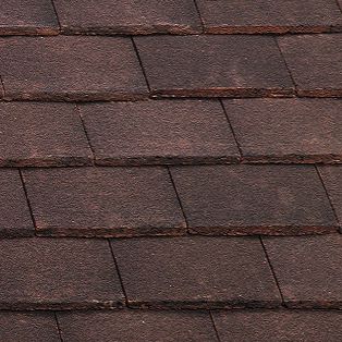 Dachziegel / flach ohne Falz - PLAIN - Marley - Flach / Beton / rot