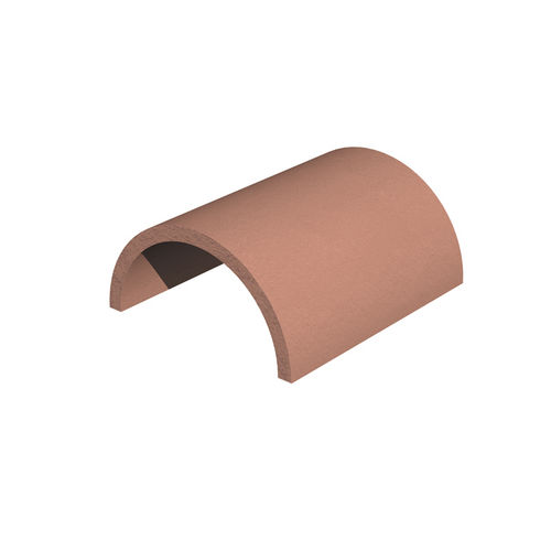 First-Dachziegel - HALF ROUND - Marley - Ton / rot / braun