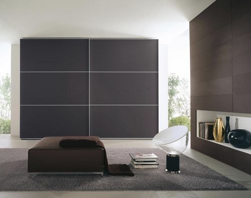 Moderner Kleiderschrank - FILO DUE - Fimar Srl - lackiertes Holz / Glas / lackiertes Glas