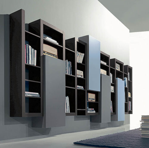 Wandmontiertes Bücherregal - SIDE 16 - Fimar Srl - modern / Ulme