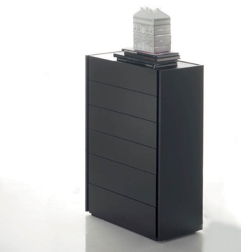 Moderner Chiffonnier - LINE - Fimar Srl - lackiertes Holz / schwarz