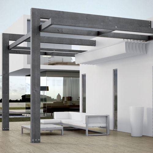 Angebaute Pergola - PICUDO - EIMA - Holz