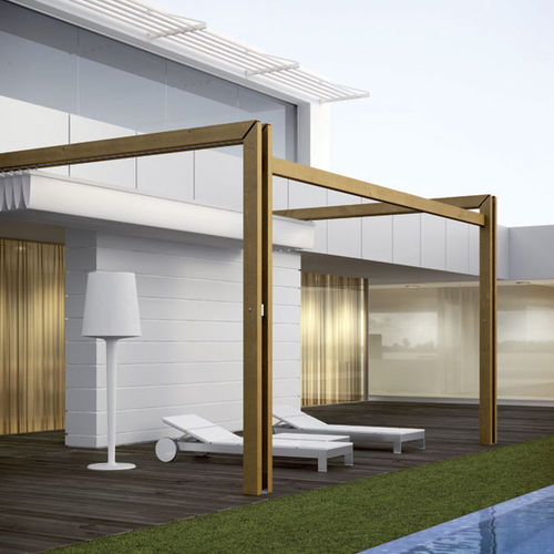 Angebaute Pergola - CUQUILLO - EIMA - Holz