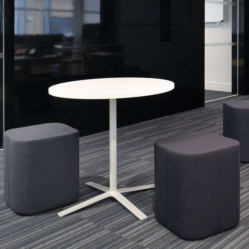 Moderner Hocker - BLIGH & FLETCHER - Orange Box - Stoff / Leder / Polster