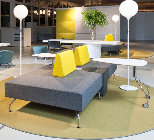 Modulare Polsterbank - BOUNDARY - Orange Box - modern / Stoff / Stahl
