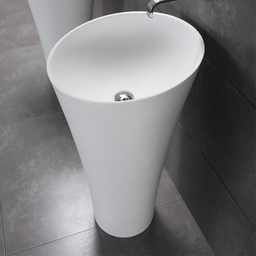 Bodenstehendes Waschbecken - BS-L12 - Bella Stone Company Limited - Mineralwerkstoff / konisch / modern