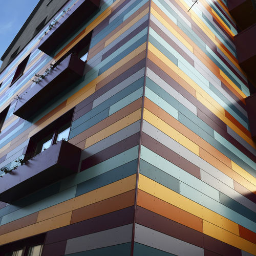 Paneel-Fassadenverkleidung - ROCKPANEL COLOURS - Rockwool B.V. / Rockpanel - Verbundwerkstoff / Basalt / zum Einrasten
