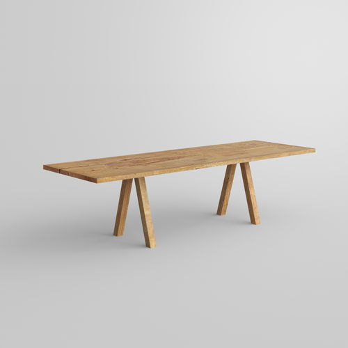Esstisch / originelles Design - PAPILIO SIMPLE - vitamin design - Eiche / geöltes Holz / Gestell aus Eiche