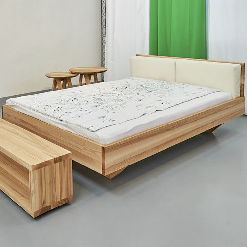Doppelbett - MEA - vitamin design - Einpersonen / modern / mit Kopfteil aus Leder