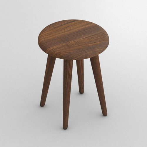 Moderner Hocker - AMBIO - vitamin design - Eiche / Buche / Esche