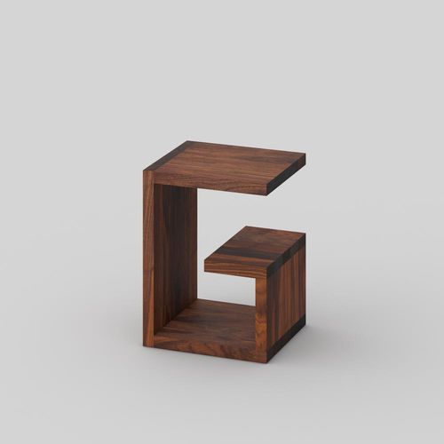 Moderner Beistelltisch - MENA G 4 - vitamin design - aus Eiche / aus