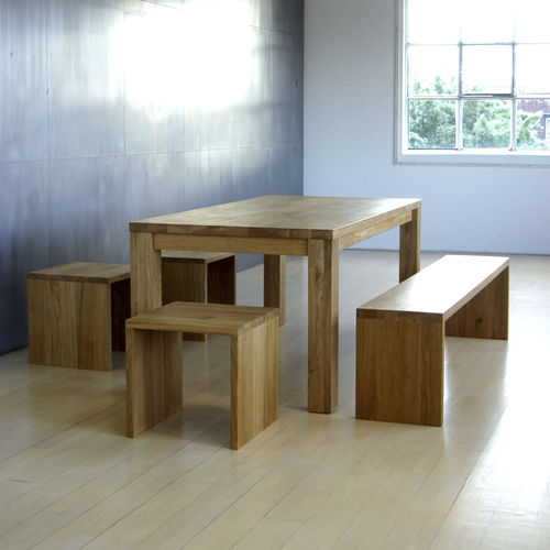 Moderner Esstisch - CUBUS 4 B10X10 - vitamin design - Eiche / Massivholz / Esche