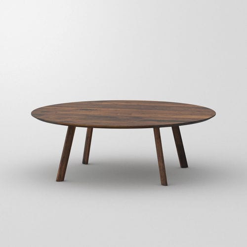 Moderner Couchtisch - RHOMBI  - vitamin design - Eiche / Nussbaum / Massivholz