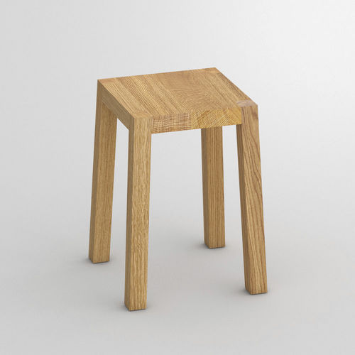 Moderner Hocker - TANTUM - vitamin design - Eiche / Massivholz / Esche