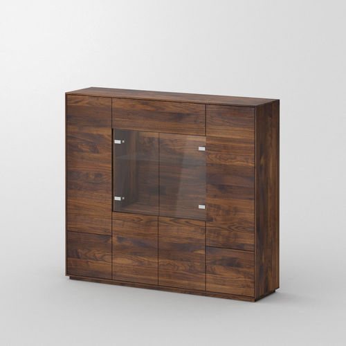 Hohes Sideboard - IOTA MID - vitamin design - modern / Eiche / Nussbaum