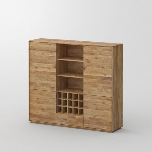 Hohes Sideboard - IOTA MID VINO - vitamin design - modern / Eiche / Nussbaum