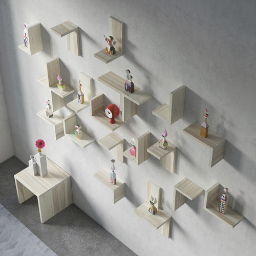 Wandmontiertes Regal - CIPO - vitamin design - modern / Eiche / Nussbaum