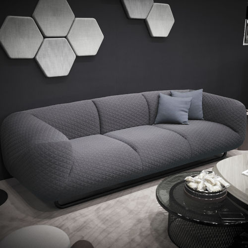 Modernes Sofa - CLOUD 9 - VIDAME EDITIONS - Stoff / beige / braun