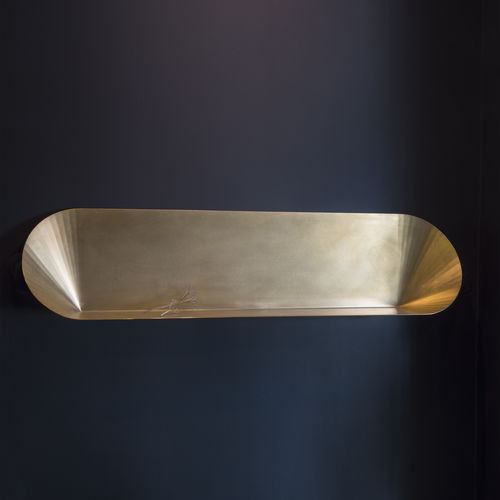 Wandmontiertes Regal - COQUILLAGE - VIDAME EDITIONS - modern / Messing / für Hotels