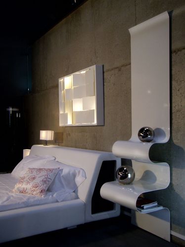 Moderner Nachttisch - VIDAME EDITIONS - Aluminium / für Hotels / für Privatgebrauch