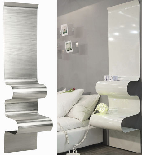 Moderner Nachttisch - wave bedside  - VIDAME EDITIONS - Aluminium / rechteckig / für Privatgebrauch