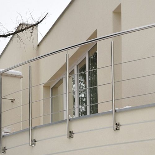 Edelstahlgeländer - BZ 1 - GROT - Kabel / für Außenbereich / für Balkon