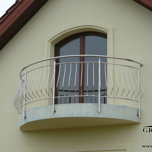 Balkon mit Stangen - BZ 2 - GROT - Edelstahl