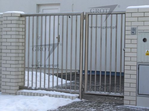 Einflügeliges Tor - BIO 2 - GROT - Edelstahl / mit Stangen / für Gewerbegebrauch