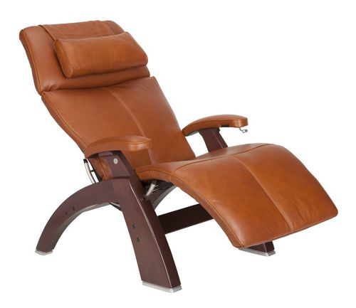 Moderner Sessel - PERFECT CHAIR® : PC-410  - Human Touch - Leder / schrägstellbar / mit Kopfstütze