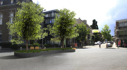 Stahl-Pflanzkübel - LANAKEN - ANAE street furniture - modern / für öffentliche Bereiche / für Außenbereich