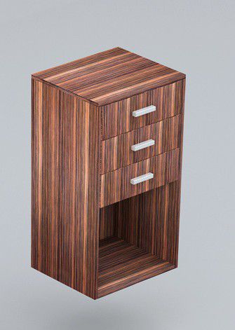 Holz-Schreibtischcontainer - B/CAS - Italvetrine - mit 3 Schubladen / Modular / klassisch