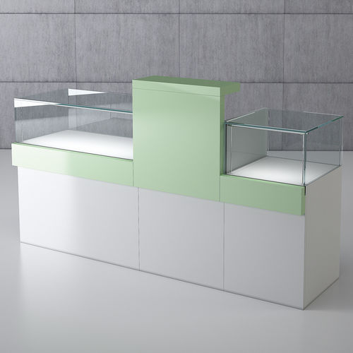 Moderne Vitrine - COM/QF3 - Italvetrine - Glas / Holz / mit Sichtfläche