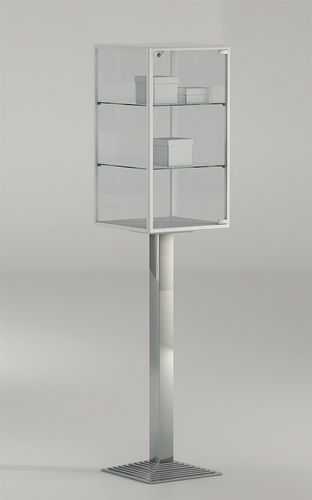Moderne Vitrine - 4/PFP - Italvetrine - Hartglas / Aluminium / mit integriertem Schloss