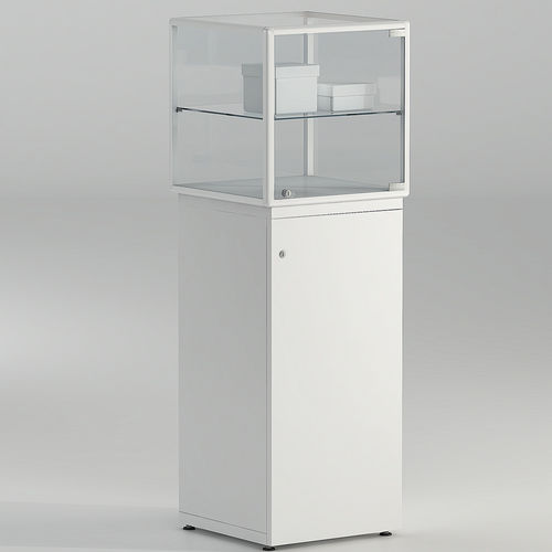 Moderne Vitrine - 6/LAP - Italvetrine - Hartglas / Aluminium / mit integriertem Schloss