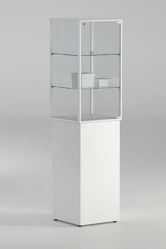 Moderne Vitrine - 7/PLP - Italvetrine - Hartglas / Aluminium / mit integriertem Schloss
