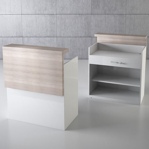 Modularer Verkaufstresen für Geschäfte - QF/10BC - Italvetrine - Holz / für Einzelhandel / weiß