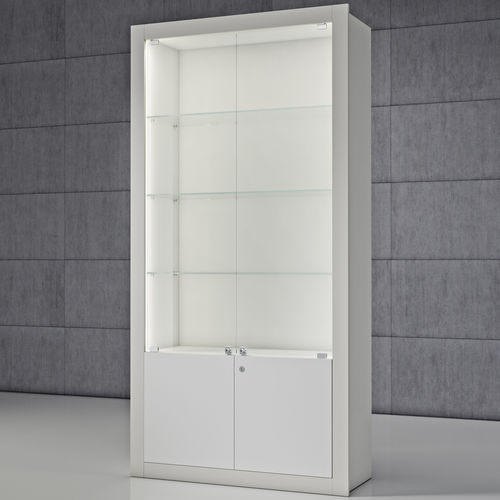 Moderne Vitrine - Q/FSS - Italvetrine - Hartglas / Ahornholz / Rosenholz