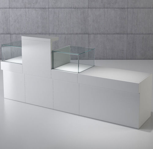 Moderne Vitrine - COM/QF4 - Italvetrine - Glas / Holz / mit Sichtfläche